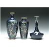 Image 1 : THREE JAPANESE CLOISONNE ENAMEL VASES