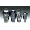 Image 1 : FOUR JAPANESE CLOISONNE ENAMEL VASES