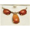 Image 1 : 18KT AMBER AND DIAMOND NECKLACE
