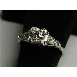 PLATINUM AND DIAMOND RING