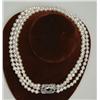 Image 1 : THREE STRAND CULTURED PEARL NECKLACE
