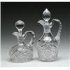 Image 1 : TWO CUT GLASS CRUETS