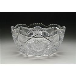 CUT GLASS PUNCHBOWL