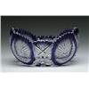 Image 1 : COBALT BLUE CUT TO CLEAR BOWL