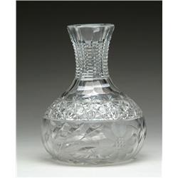 CUT GLASS WATER CARAFE