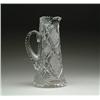 Image 1 : CUT GLASS TANKARD PITCHER
