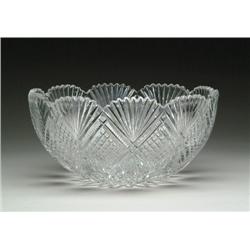 CUT GLASS PUNCHBOWL
