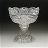 Image 1 : TWO PIECE CUT GLASS PUNCHBOWL