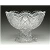 Image 1 : TWO PIECE CUT GLASS PUNCHBOWL