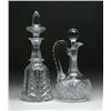 Image 1 : TWO CUT GLASS DECANTERS