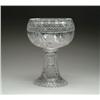 Image 1 : TWO PIECE CUT GLASS PUNCHBOWL