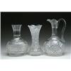 Image 1 : THREE CUT GLASS ITEMS