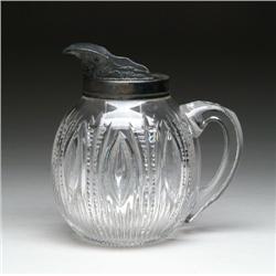 CUT GLASS WATER PITCHER