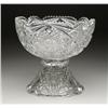 Image 1 : TWO PIECE CUT GLASS PUNCHBOWL