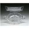 Image 1 : TWO CUT GLASS DISHES