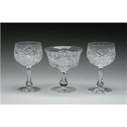 THREE CUT GLASS ITEMS