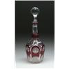 Image 1 : AMETHYST CUT TO CLEAR DECANTER