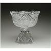 Image 1 : TWO PIECE CUT GLASS PUNCHBOWL