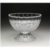 Image 1 : TWO PIECE CUT GLASS PUNCHBOWL