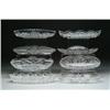 Image 1 : EIGHT CUT GLASS CELERY DISHES