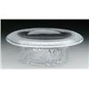 Image 1 : UNUSUAL LARGE FLARED-RIM CUT GLASS BOWL