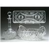 Image 1 : THREE CUT GLASS ITEMS