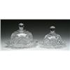 Image 1 : TWO CUT GLASS ITEMS