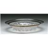 Image 1 : CUT GLASS BOWL WITH STERLING SILVER RIM