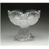 Image 1 : CUT GLASS BOWL AND PEDESTAL