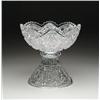Image 1 : TWO PIECE CUT GLASS PUNCHBOWL