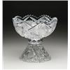 Image 1 : TWO PIECE CUT GLASS PUNCHBOWL