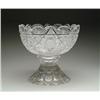 Image 1 : TWO PIECE CUT GLASS PUNCHBOWL