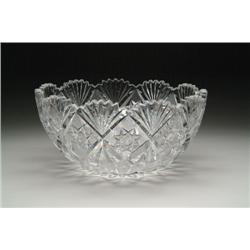 CUT GLASS PUNCHBOWL