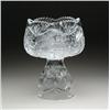 Image 1 : TWO PIECE CUT GLASS PUNCHBOWL