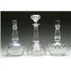 Image 1 : THREE CUT GLASS DECANTERS