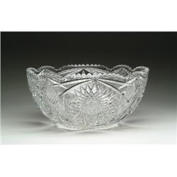 CUT GLASS PUNCHBOWL