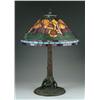Image 1 : LEADED AND OVERLAID POPPY TABLE LAMP