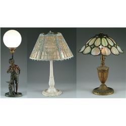 THREE TABLE LAMPS