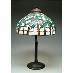 LEADED BAMBOO TABLE LAMP