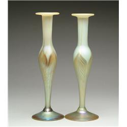 PAIR OF ART GLASS VASES