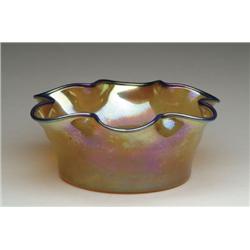 IRIDESCENT ART GLASS BOWL