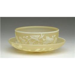 WEBB CAMEO BOWL AND PLATE