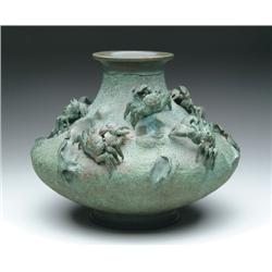 JAPANESE BRONZE VASE