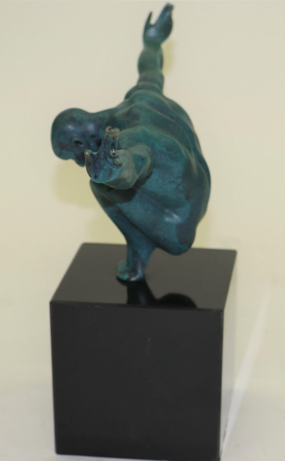 Olympic Man Arms Outstretched Athlete Swimmer Male Muscular Bronze