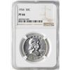 Image 1 : 1954 Franklin Half Dollar Coin NGC PF66