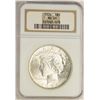 Image 1 : 1924 $1 Peace Silver Dollar Coin NGC MS65