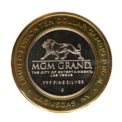 .999 Fine Silver MGM Grand Las Vegas, Nevada $10 Limited Edition Gaming Token