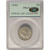 Image 1 : 1902 Proof Shield Nickel Coin PCGS PR65 Gold CAC Sticker!