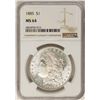 Image 1 : 1885 $1 Morgan Silver Dollar Coin NGC MS64