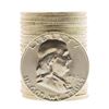 Image 1 : Roll of (20) Brilliant Uncirculated 1954 Franklin Half Dollar Coins